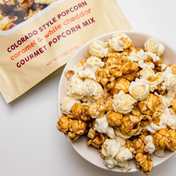 caramel white cheddar popcorn