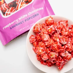 Raspberry White Chocolate Popcorn