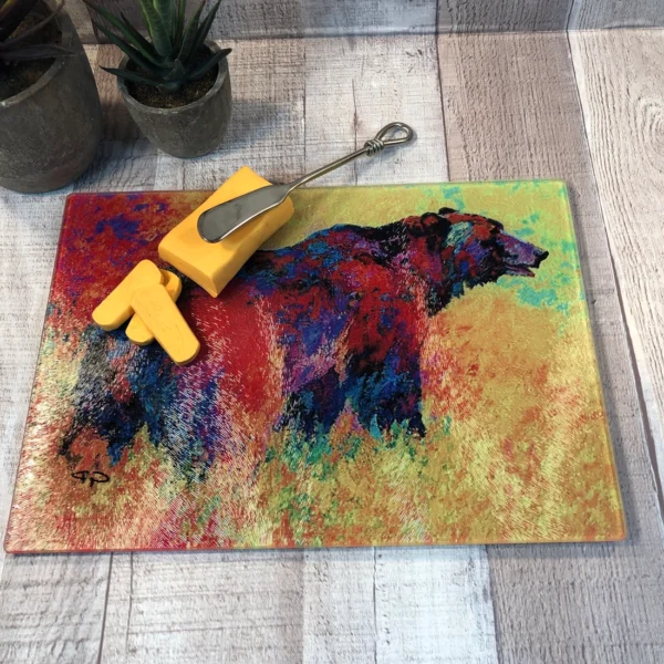 Picture of Bright Bear Original Watercolor Cutting Board