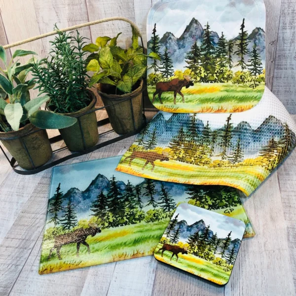 Moose Meadows Coaster Set by GP Originals from Denver - Image 2