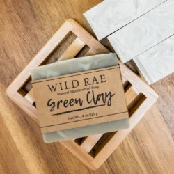 picture of green clay hand-crafted soap