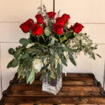 One Dozen Long Stemmed Red Roses
