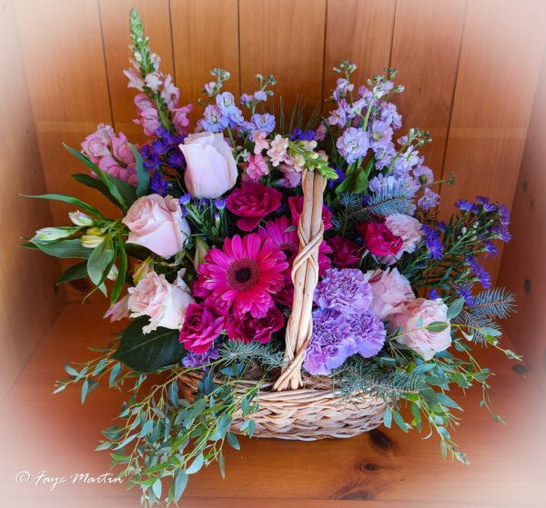 Country Basket Flower Arrangement