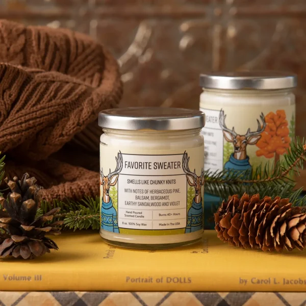 'Favorite Sweater' Soy Wax Candle by Two Little Fruits