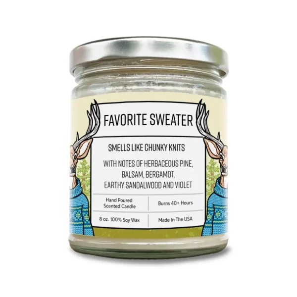 'Favorite Sweater' Soy Wax Candle by Two Little Fruits - Image 2