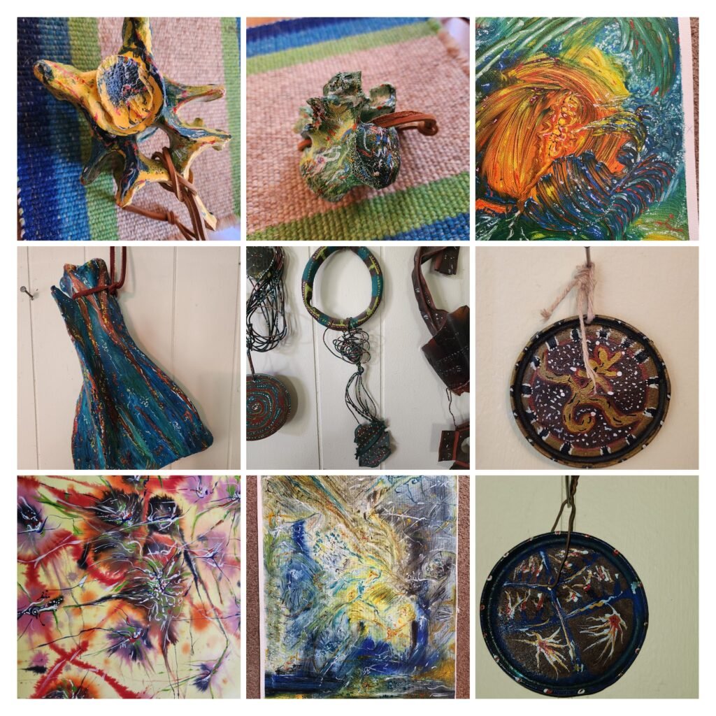 A Collage of Artwork by Artist Jo Slow