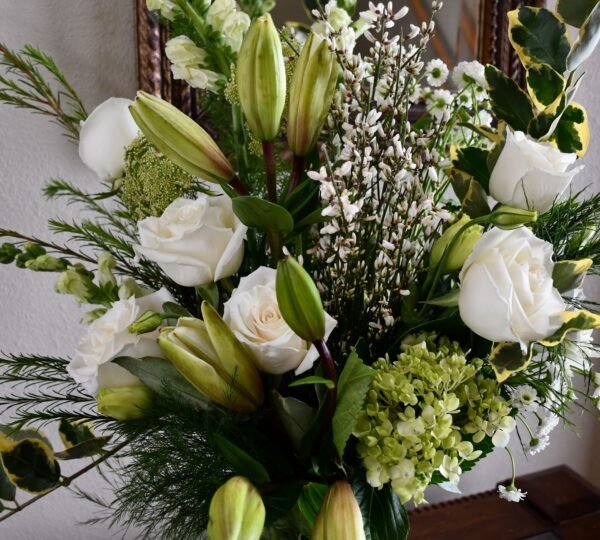 White Christmas Floral Arrangement - Image 12