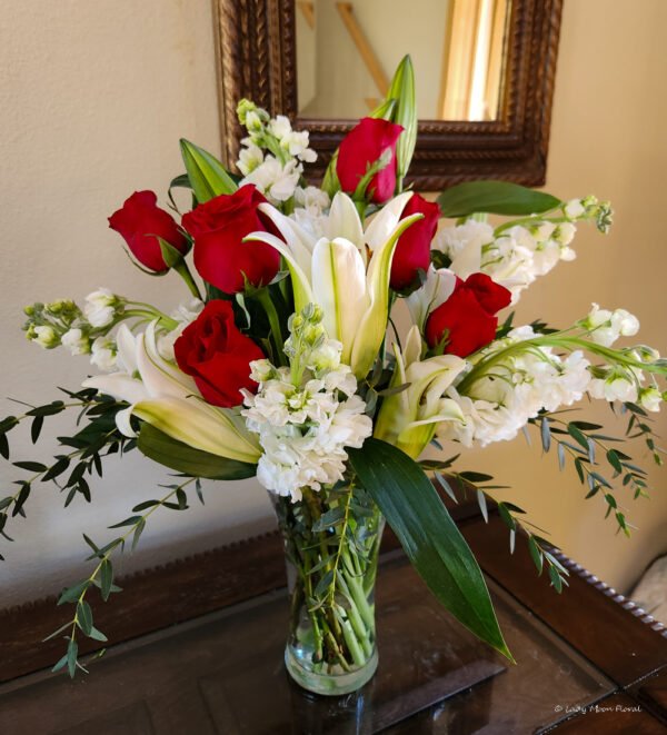 Christmas Glory Vase Floral Arrangement - Image 4