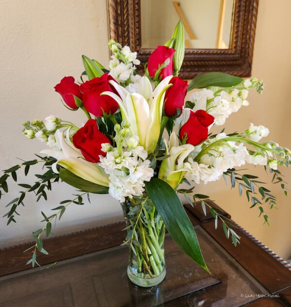 Christmas Glory Vase Floral Arrangement - Image 8