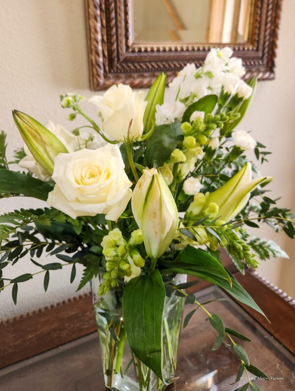 White Christmas Floral Arrangement - Image 7