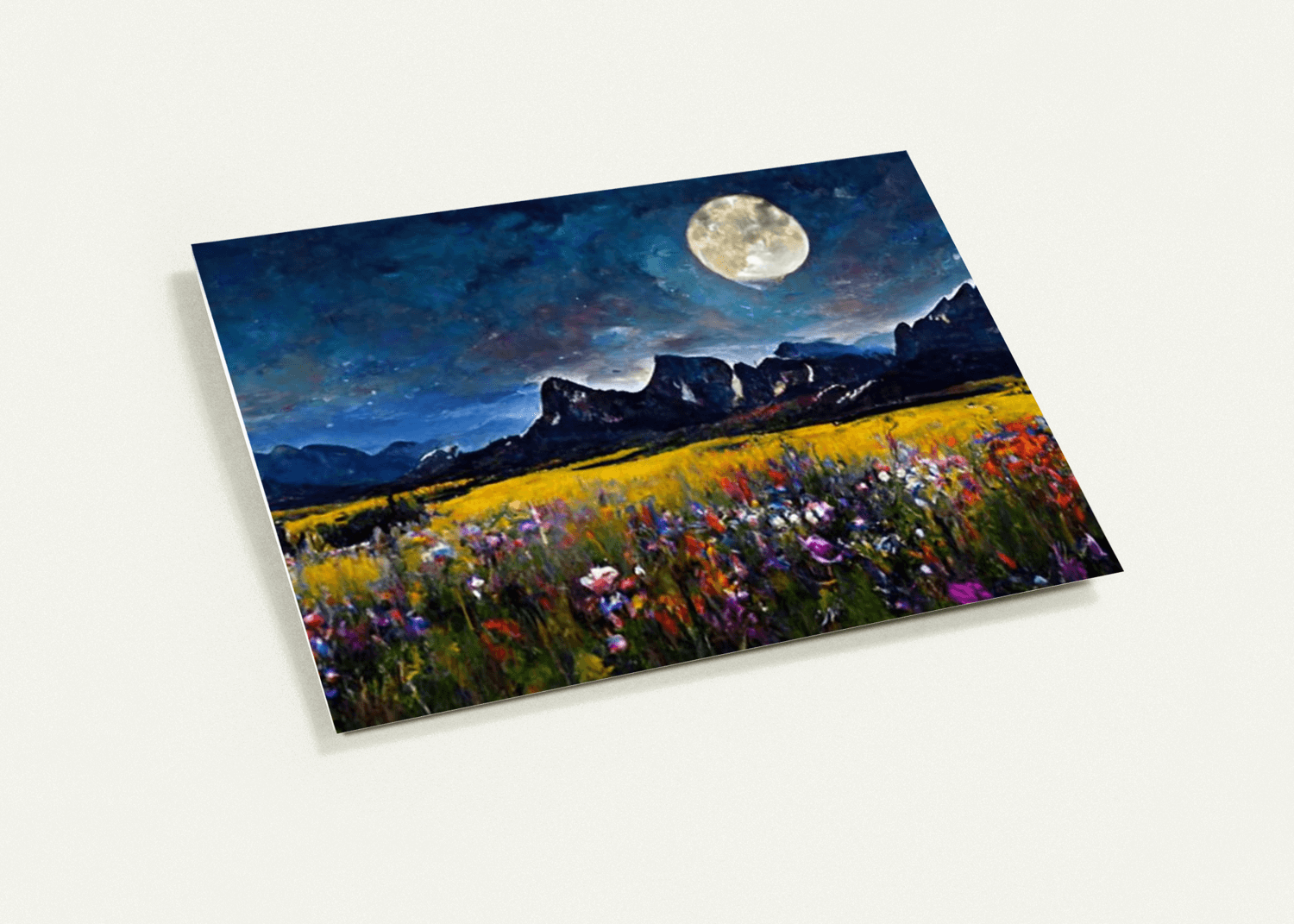 Colorado Mountain Wildflower Moon 4 X 6" Note Cards - Image 3