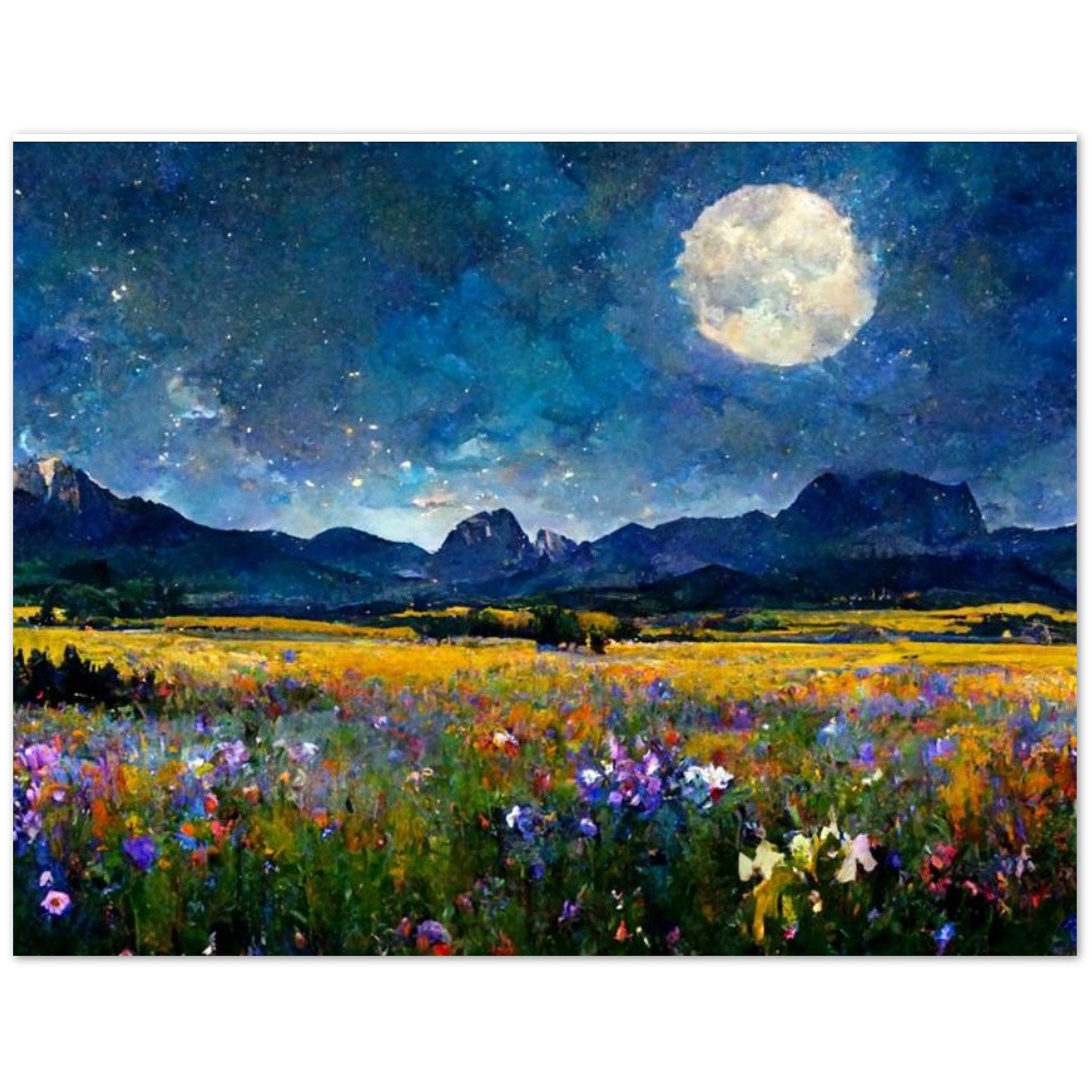 Colorado Mountain Wildflower Moon 4 X 6" Note Cards - Image 5