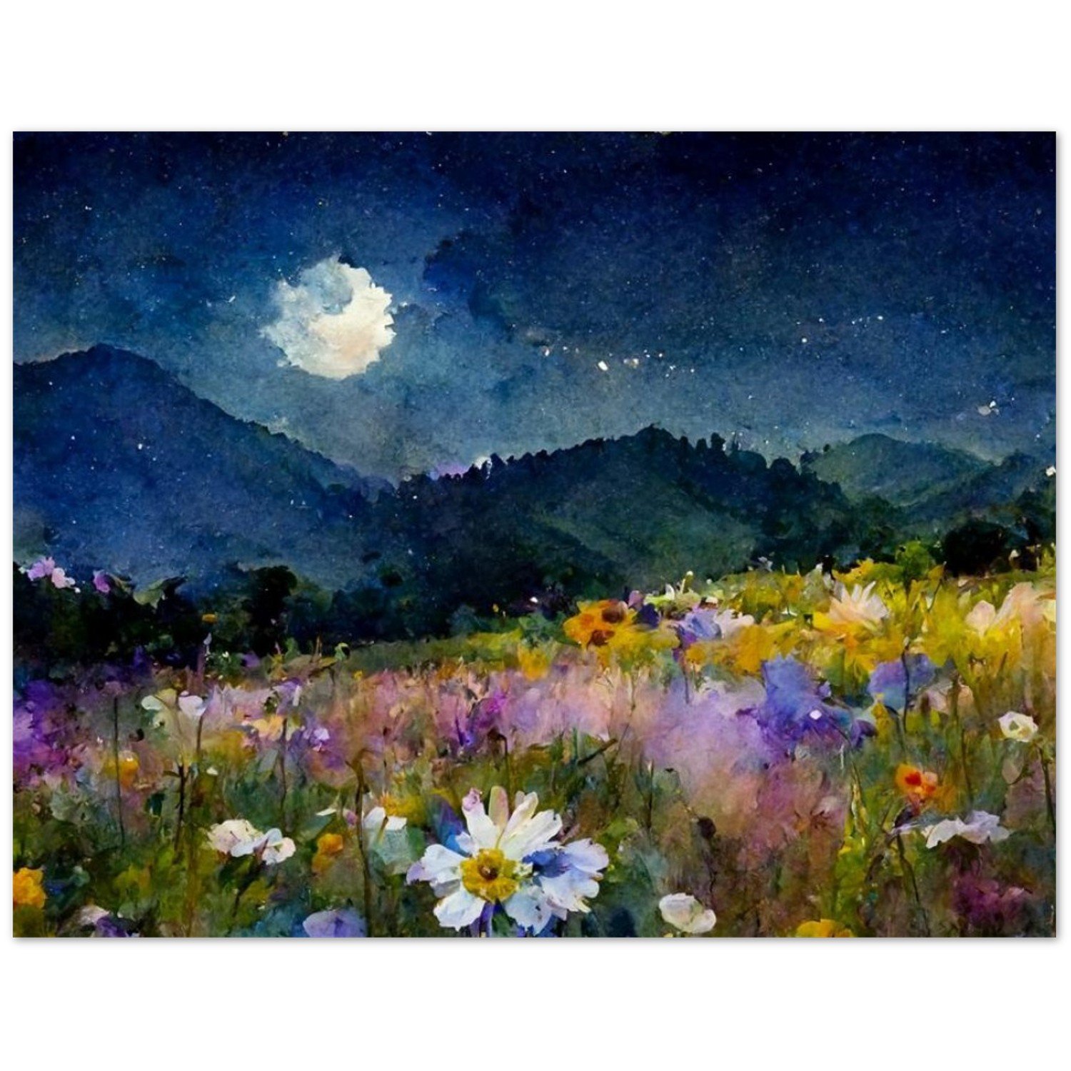 Colorado Mountain Wildflower Moon 4 X 6" Note Cards - Image 9