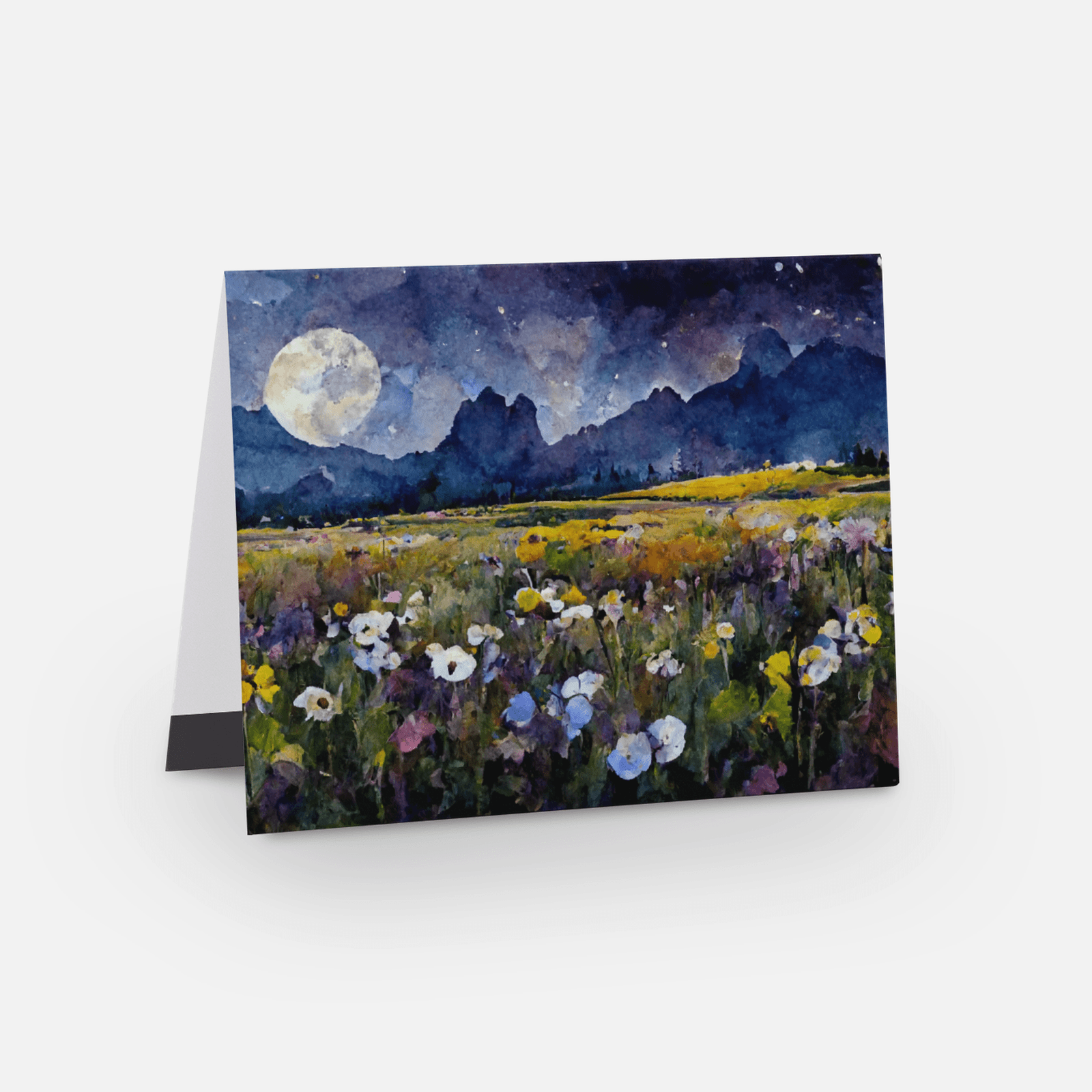 Colorado Mountain Wildflower Moon 4 X 6" Note Cards - Image 2